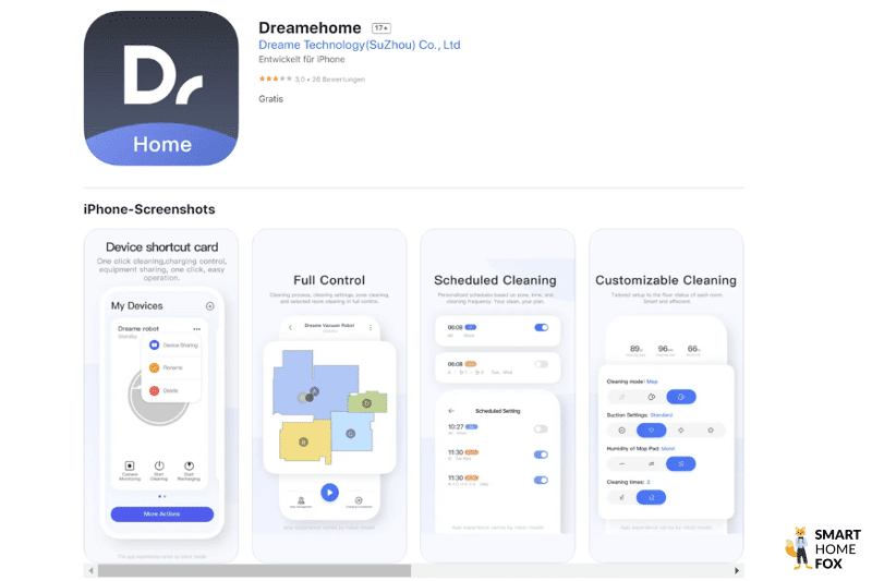 Приложение Dreamehome в App Store.